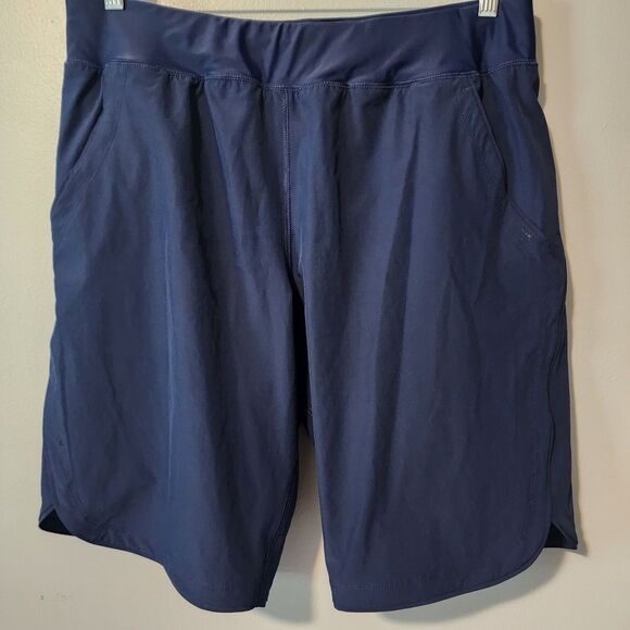 Lands’ End Swim Board Shorts  Navy Blue Womens Plus Size 14 Summer Beach - Picture 2 of 8